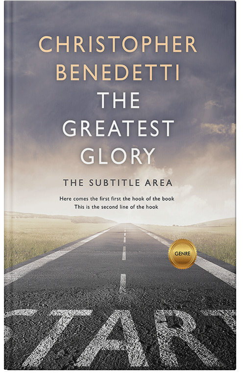 Front view of Premade Self-Improvement & Self-Help Book Cover - Mid Gray