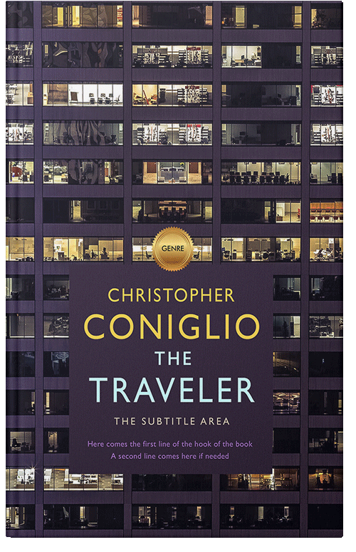 Front view of Premade Business Book Cover - Bleached Cedar