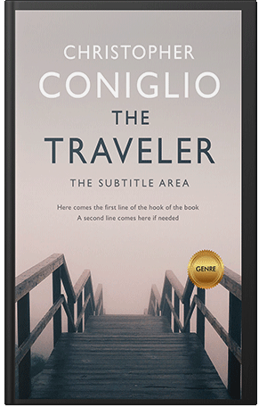 Premade Book Cover Oxford Blue