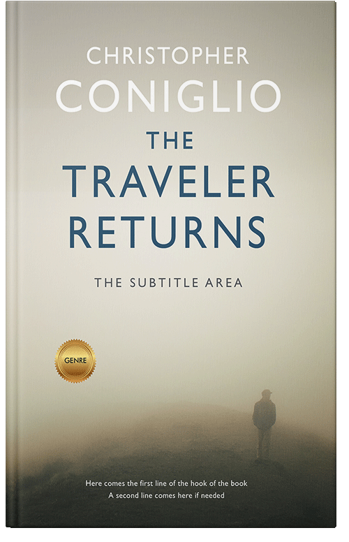 Front view of Premade Mystery & Thriller & Suspense Book Cover - Foggy Gray