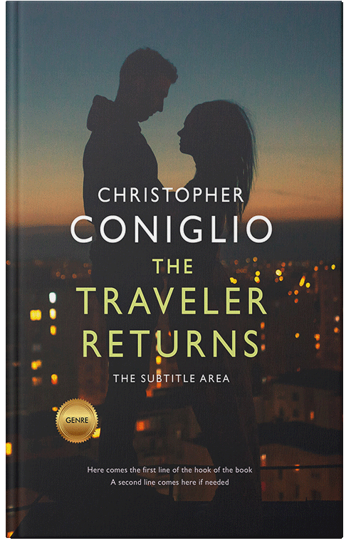 Front view of Premade Romance Book Cover - Shark