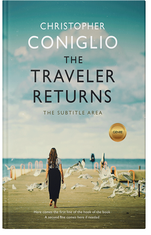 Front view of Premade Romance Book Cover - Clay Ash