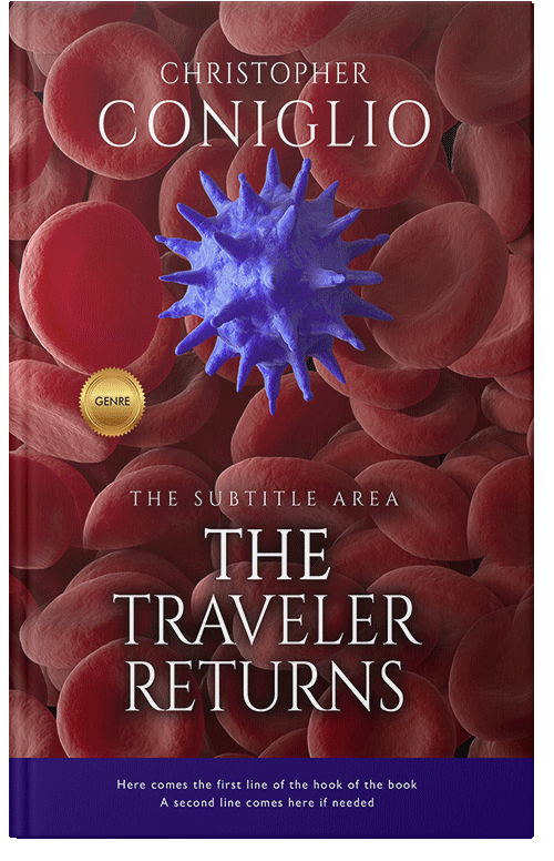 Front view of Premade Medical Book Cover - Cherrywood