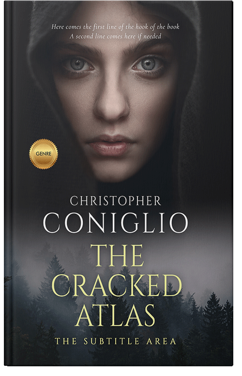 Front view of Premade Mystery & Thriller & Suspense Book Cover - Shark