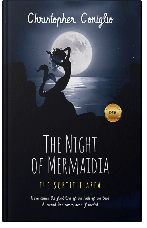 Front view of Premade Fantasy Book Cover - Ebony