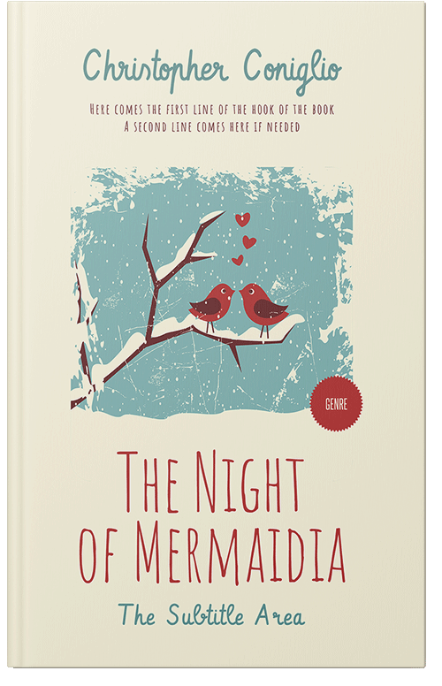 Front view of Premade Romance Book Cover - Linen