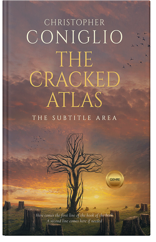 Front view of Premade Religion & Spirituality Book Cover - Roman Coffee