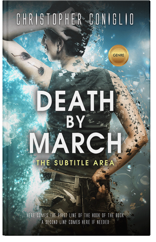 Front view of Premade Science Fiction Book Cover - Outer Space