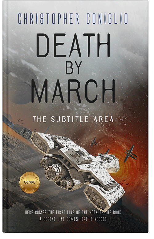 Front view of Premade Science Fiction Book Cover - Pine Cone