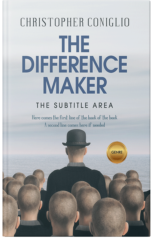 Front view of Premade Self-Improvement & Self-Help Book Cover - Iron