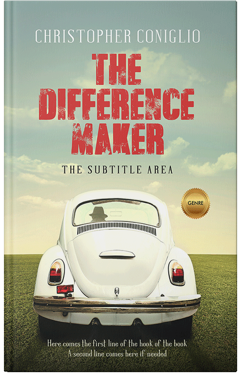 Front view of Premade Literary Fiction Book Cover - Coriander