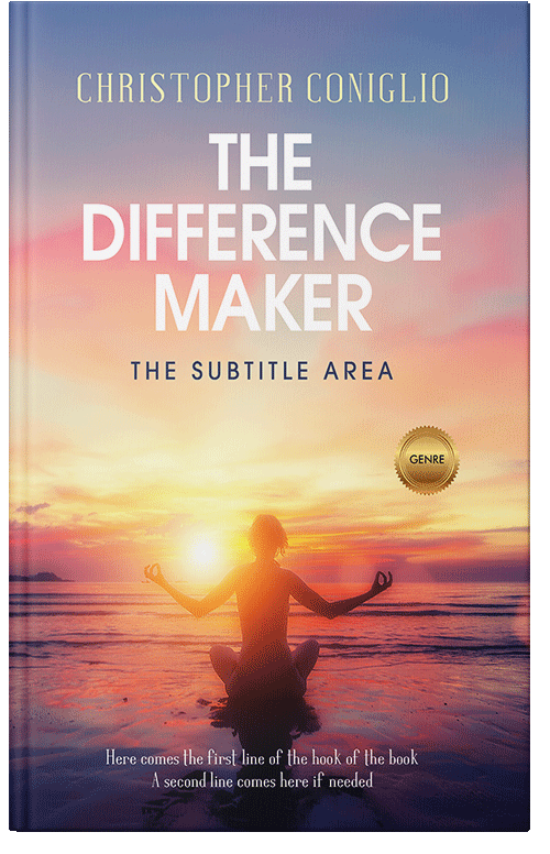 Front view of Premade Health & Mind & Body Book Cover - Quicksand