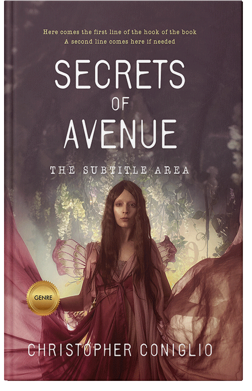 Front view of Premade Fantasy Book Cover - Livid Brown