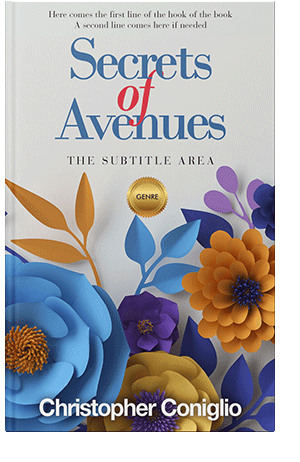 Pre Made Book Cover Chambray