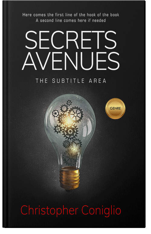 Front view of Premade Business Book Cover - Cod Gray