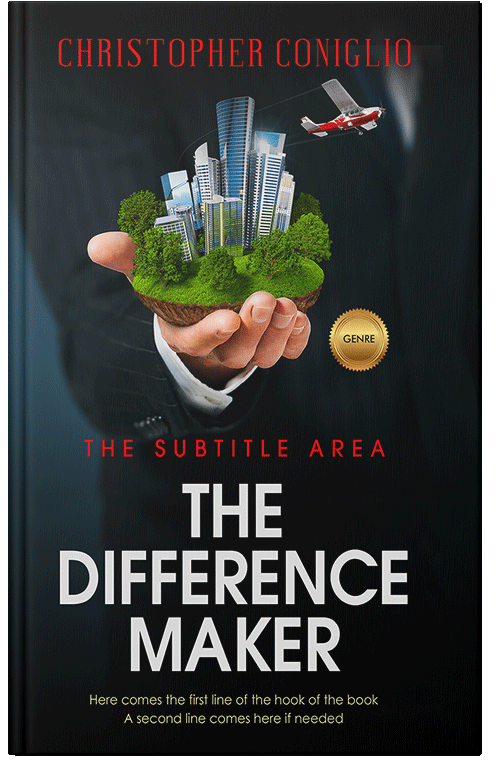 Front view of Premade Business Book Cover - Cameo