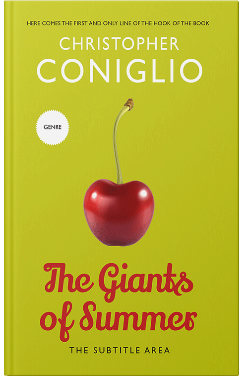 Front view of Premade Abstract Book Cover - Bird Flower