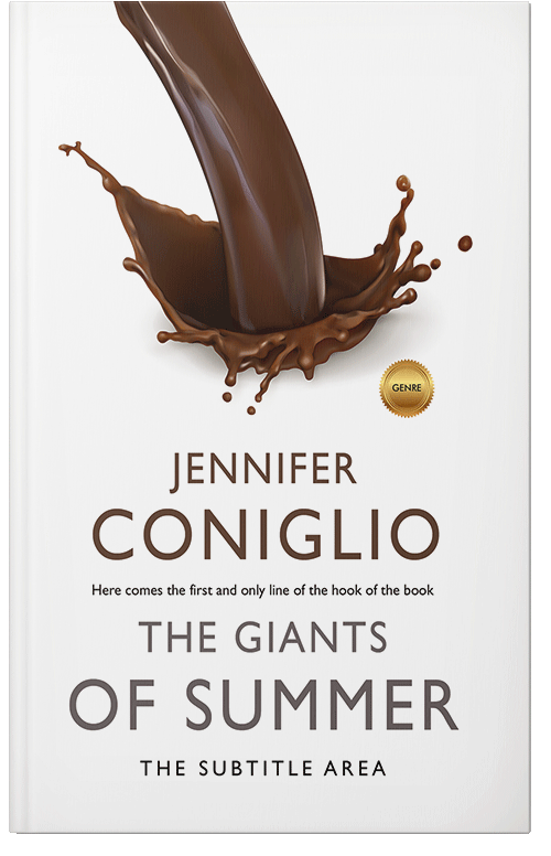 Front view of Premade Cookbooks & Food & Wine Book Cover - Pampas