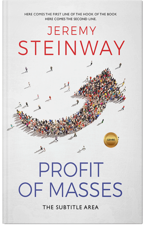 Front view of Premade Business Book Cover - Desert Storm