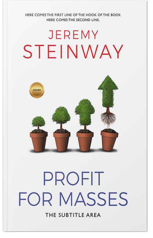 Front view of Premade Business Book Cover - Thatch Green