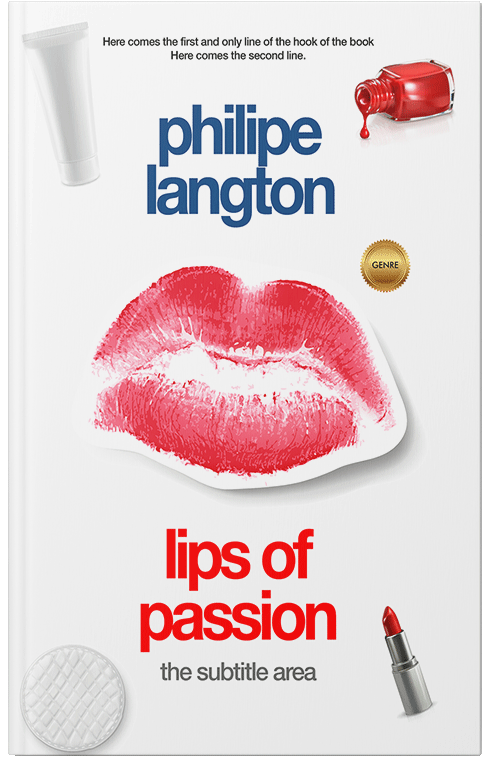 Front view of Premade Romance Book Cover - Soft Peach