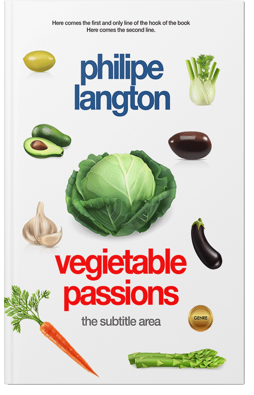 Front view of Premade Health & Dieting & Fitness Book Cover - Chelsea Cucumber