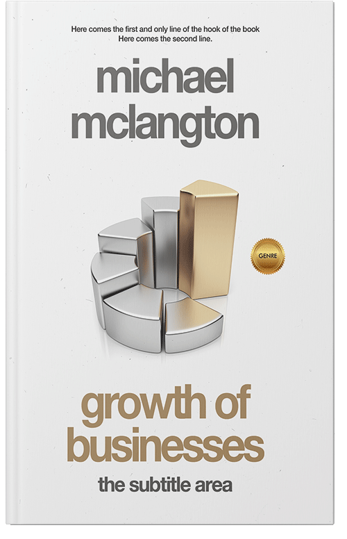 Front view of Premade Business Book Cover - Pampas