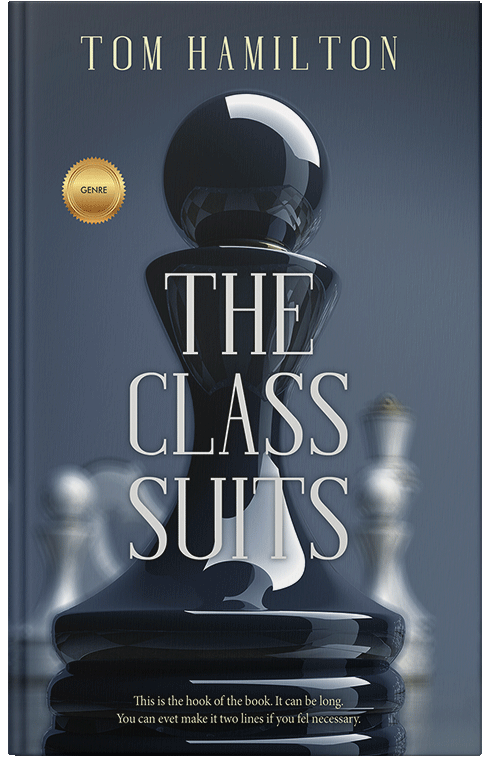 Front view of Premade Business Book Cover - Ebony Clay