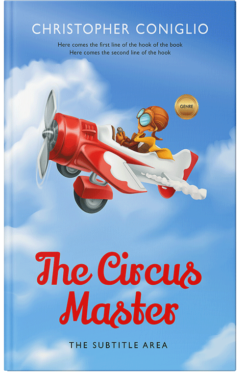 Front view of Premade Children's Book Cover - Seagull