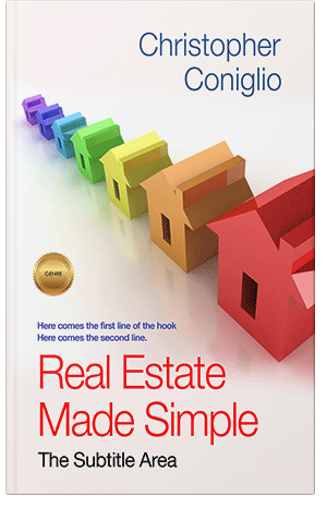 Premade Book Cover Ecru White