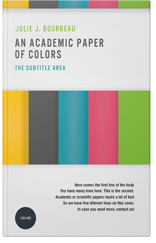 Front view of Premade Business Book Cover - Faded Jade