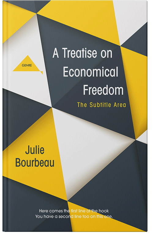 Front view of Premade Abstract Book Cover - Limed Spruce