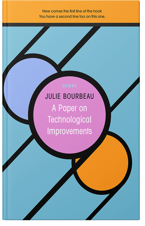 Front view of Premade Business Book Cover - Apricot