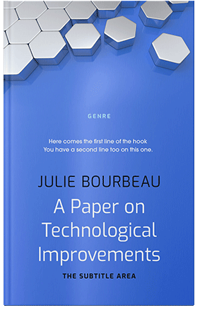 Pre Made Book Cover Royal Blue