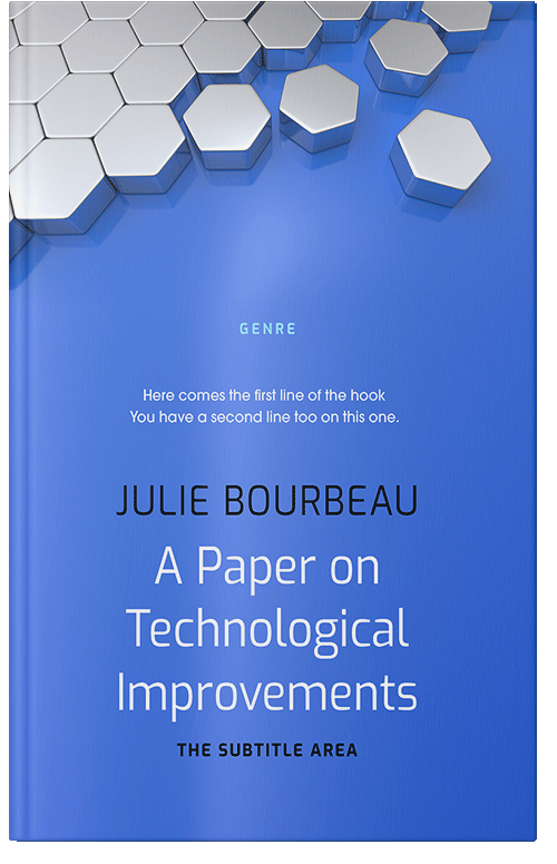 Front view of Premade Business Book Cover - Royal Blue