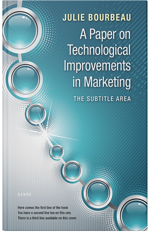 Front view of Premade Business Book Cover - Wedgewood