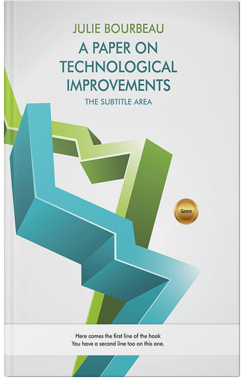 Front view of Premade Business Book Cover - Wedgewood