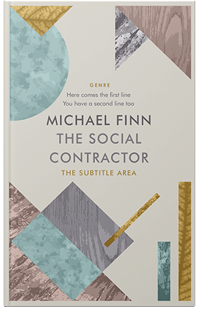 Pre Made Book Cover Quill Gray