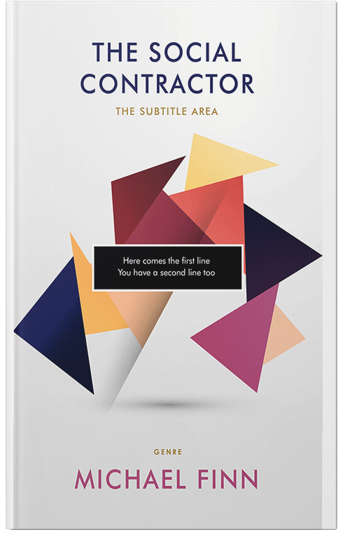 Front view of Premade Business Book Cover - Ebb