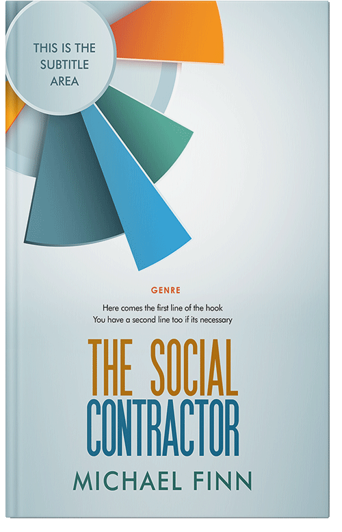 Front view of Premade Abstract Book Cover - Mystic