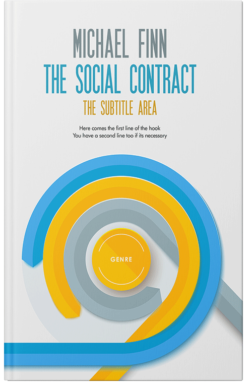 Front view of Premade Business Book Cover - Scooter