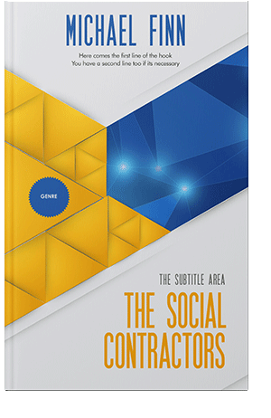 Pre Made Book Cover Fun Blue