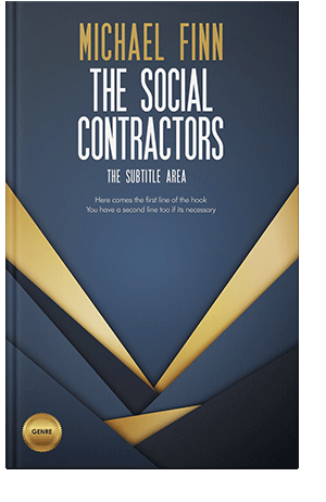 Pre Made Book Cover Pickled Bluewood