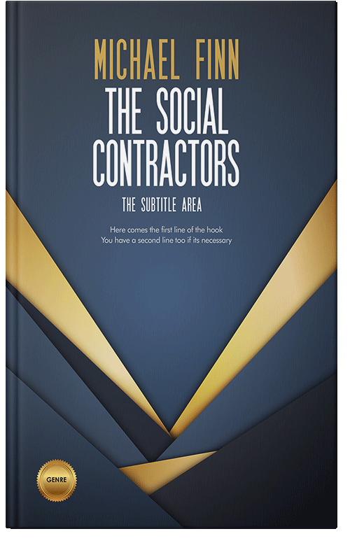 Front view of Premade Business Book Cover - Pickled Bluewood