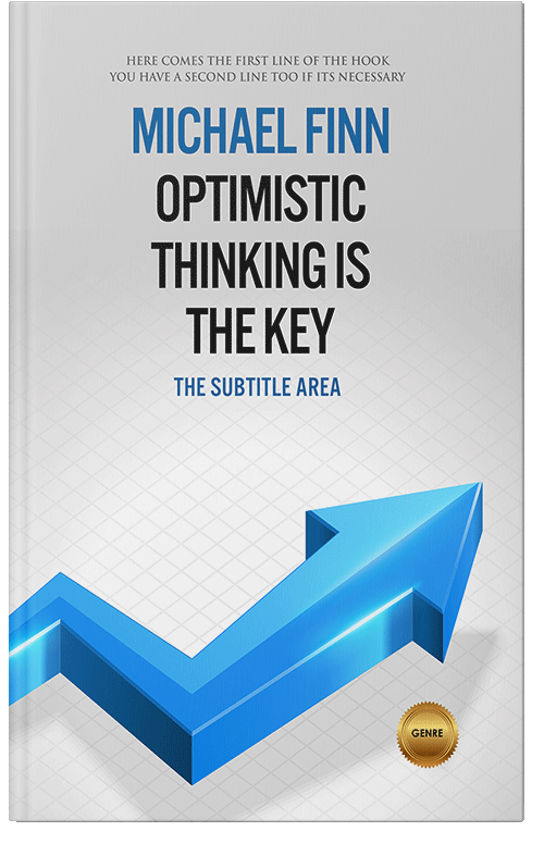 Front view of Premade Business Book Cover - Quill Gray