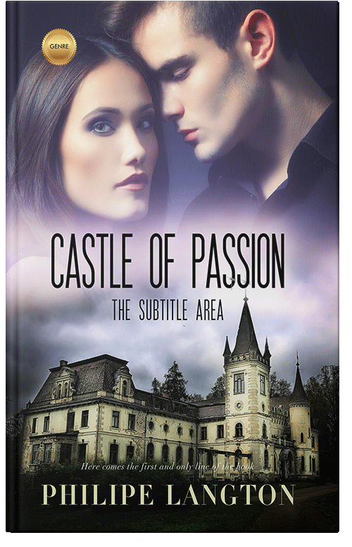 Front view of Premade Horror Book Cover - Swiss Coffee