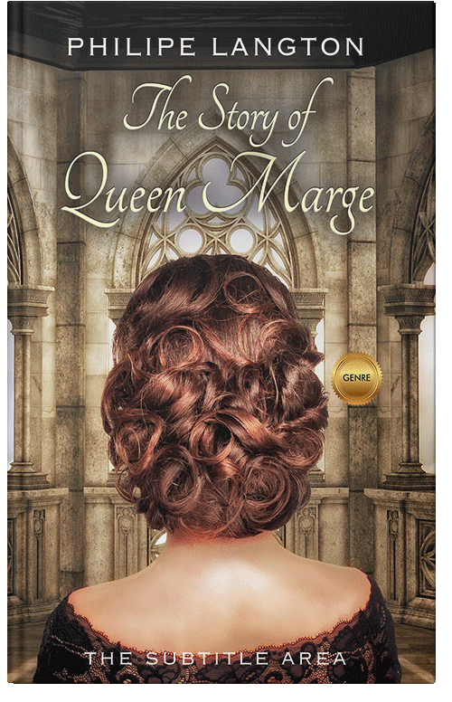 Front view of Premade Fantasy Book Cover - English Walnut