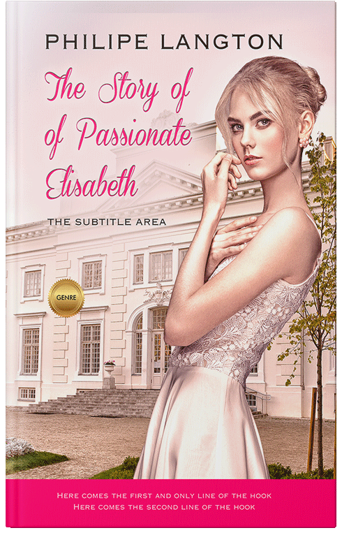 Front view of Premade Romance Book Cover - Almond