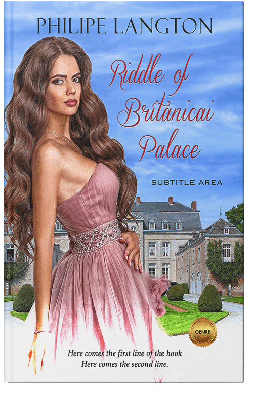Front view of Premade Romance Book Cover - Cornflower