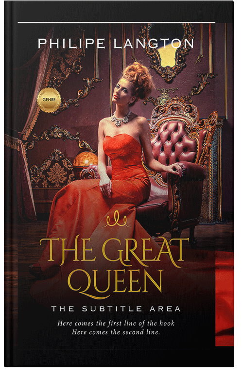 Front view of Premade Romance Book Cover - Raw Sienna